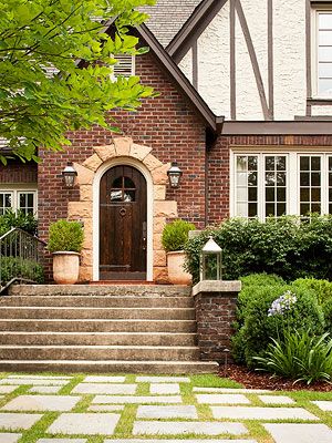 Beautiful stone entry