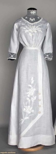 Edwardian dress 1908 Augusta Auctions