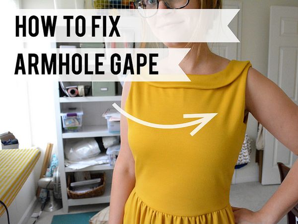 How to fix armhole gape in Knits (without adding a dart) by Miss Make