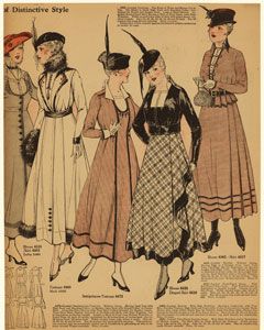 Written on border: "The monthly fashion book for Jan. 1916, publ. Dec. 1915 by Pictorial Review Co.…