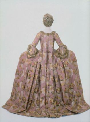 c. 1775 court dress and petticoat (Robe a la Francaise)