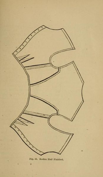 Bodice ~ Guide to dressmaking, including instructions for cutting and making underclothes (1876)