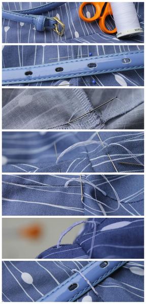 How to make handstitched belt loops.