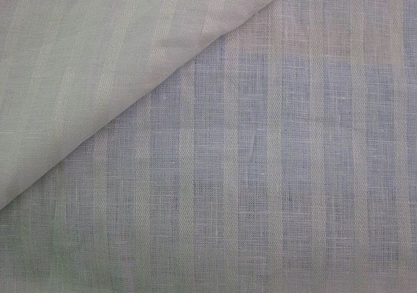 100% Linen, 60" Wide, Soft White, Beautiful Woven Stripe