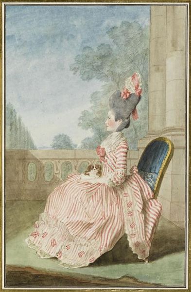 Madame la marquise du Dreneux, femme de l’ officier aux gardes, 1770s or early -80s