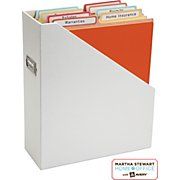 vertical file folders -- fit in magazine holder!  Martha Stewart - Staples