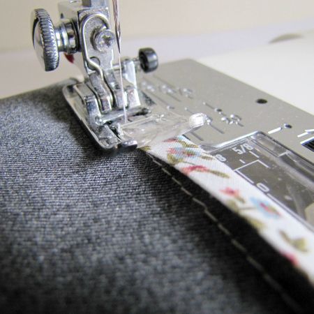 the trick to making sure your second row of stitching catches the back bias edge is all about the f…