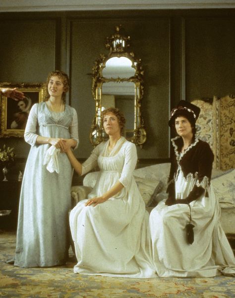 Kate Winslet as Marianne Dashwood, Emma Thompson as Elinor Dashwood and Imogen Stubbs as Lucy Steel…