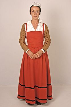 English middle-class women's kirtle c.1560's