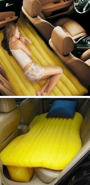 Inflatable car bed // An airbed for your back seat?!