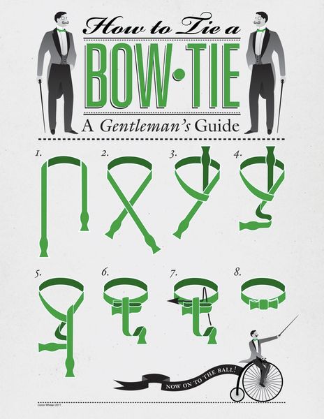 How to Tie a Bow Tie, a Gentleman's Guide | Illustration by Conor Whelan