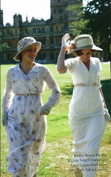 sybil and edith in the good old days of season 1