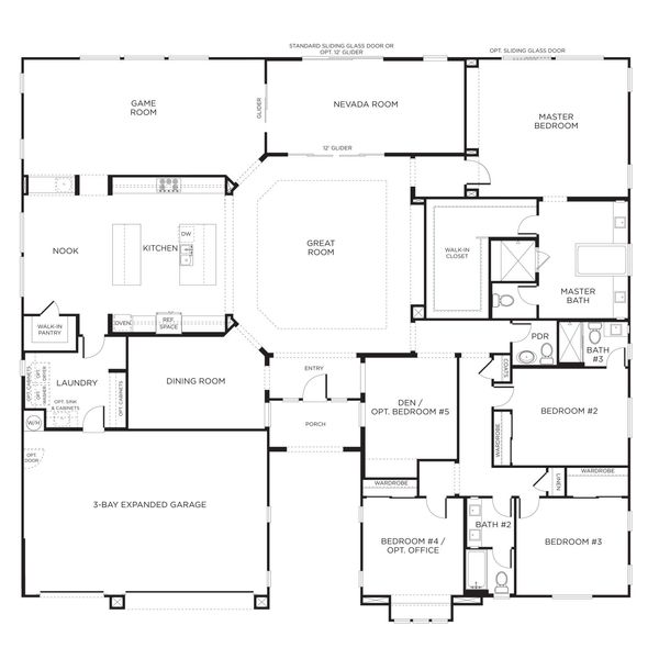 Southwest Las Vegas Homes - Durango Ranch Floorplans | 3 to 5 Bedrooms, 2 to 3 Baths | Large Single…