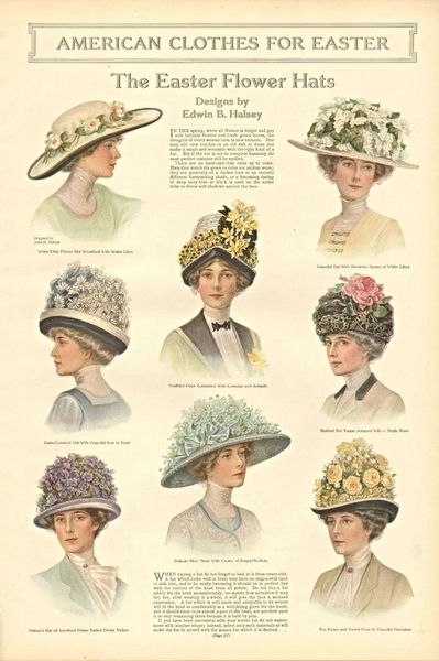 Easter Flower Hats 1912