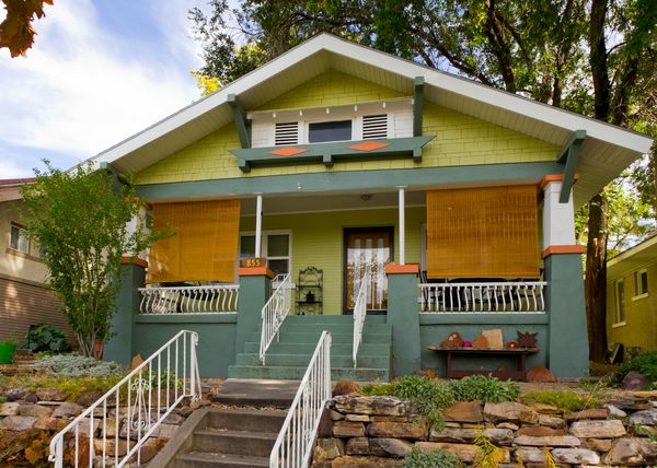 Green Craftsman Bungalow House by Photo Dean, via Flickr