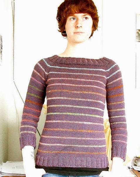 Candy-Striped Raglan Sweater