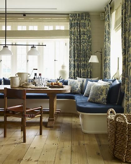 Casual, elegant kitchen nook designed by S.R. Gambrel