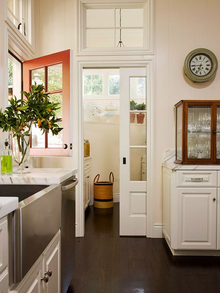 Gorgeous doors! I love pocket doors for small spaces!