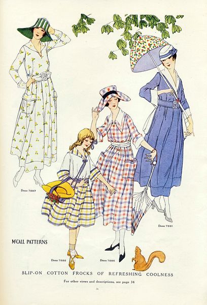 Fashion Plate - McCall's Magazine, August 1917