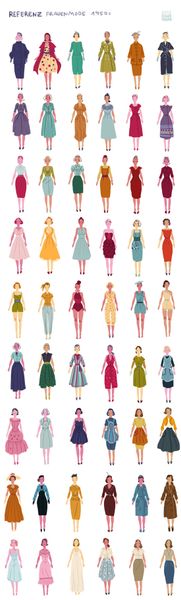 50's silhouettes by Maike Plenzke.