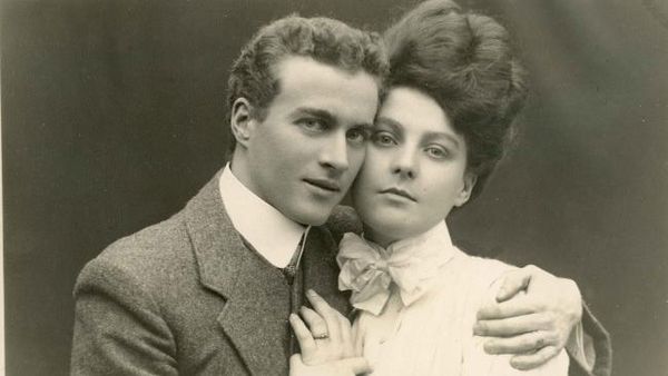 Engagement photo. 1906. Lionel Logue, age 26. Australian speech therapist responsible for the un-st…