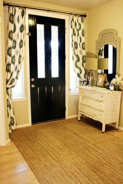 Drapes to cover side windows and door at night, or whenever they want a little more privacy. Smart …