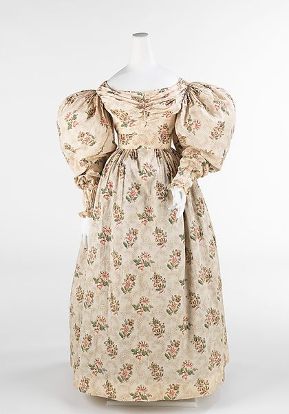 Dress Date: 1832–35 Culture: American Medium: cotton, linen Dimensions: Length at CB (a): 49 in. …