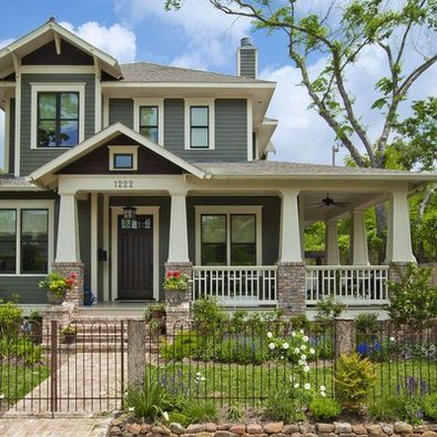 Beautiful Craftsman style home. Look at that front porch!