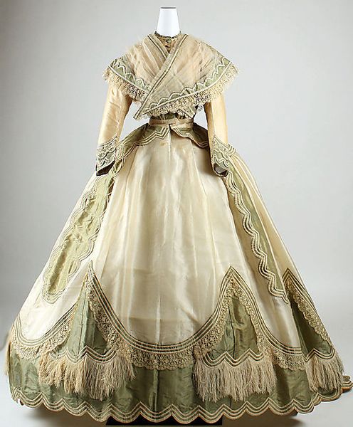 1865 French Silk Dress