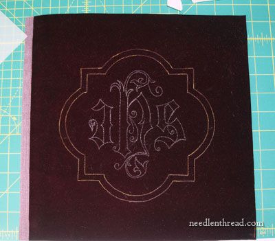 Tips for embroidering velvet