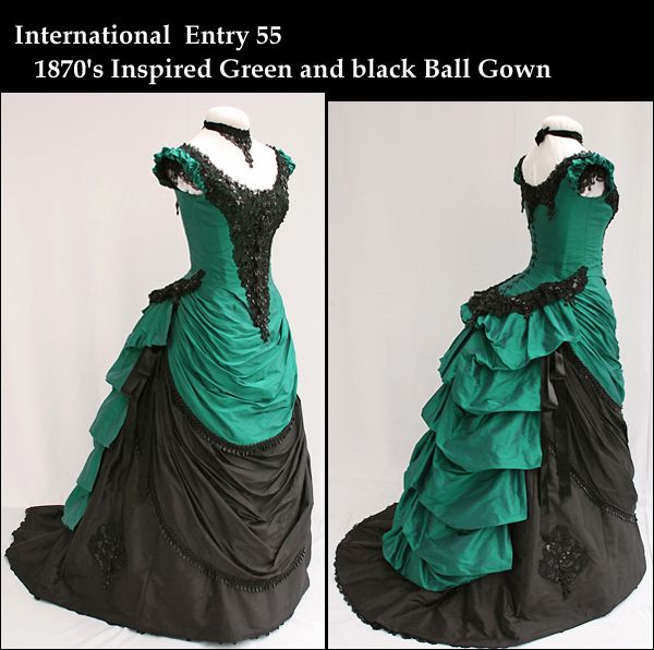 1870s Bustle gown