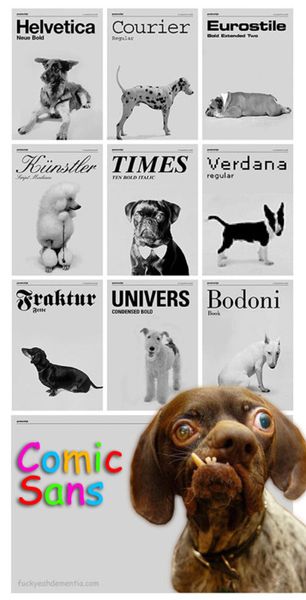 If fonts were dogs...