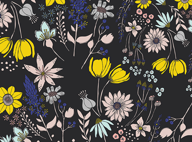 Art Gallery Gramercy Cotton Central Park Fog by Leah Duncan