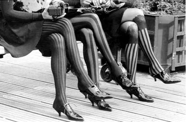 Patterned Stockings c.1920s;