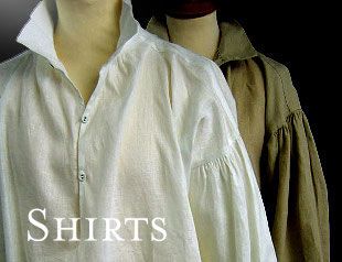 Darcy Clothing (UK) - carries period shirts, collars, cravats, braces, hats, gloves, etc.