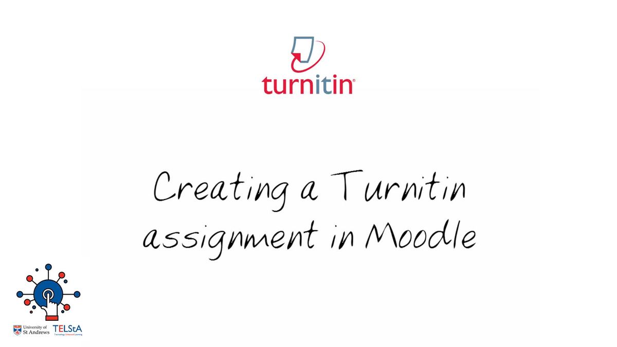 Creating a Turnitin assignment in Moodle