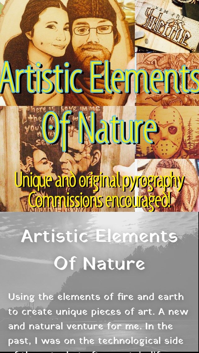 Artistic Elements Of Nature//Woodburning & Pyrography Art