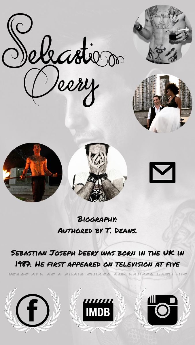 Sebastian Deery: Actor, Model, Director