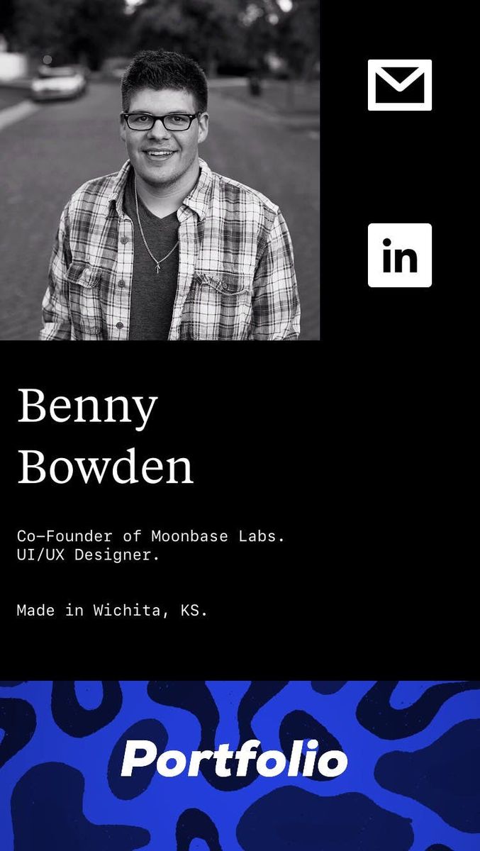 Benny Bowden ~ Co-Founder & UI/UX Designer at Moonbase Labs