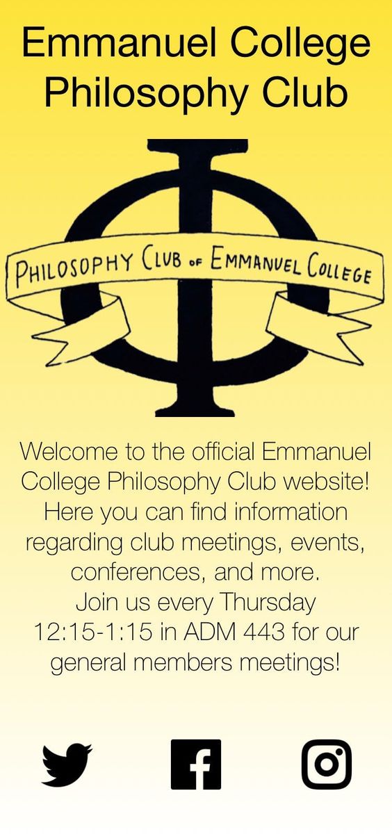 Emmanuel College Philosophy Club