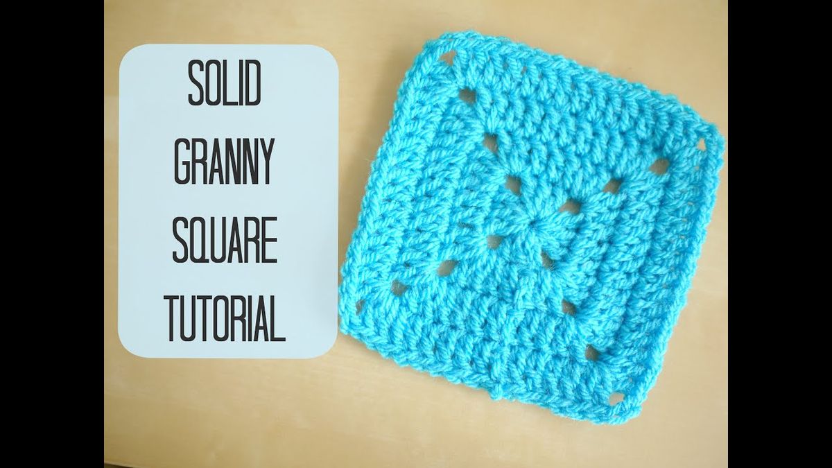 Video How to Crochet a Solid Granny Square
