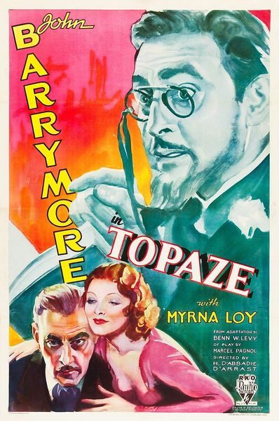 Topaze 1933 - John Barrymore, Myrna Loy, Reginald Mason, Frank Reichler