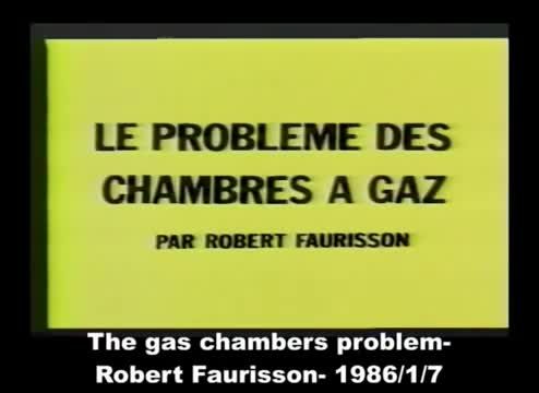 Robert Faurisson - Le problème des chambres à gaz (Low)