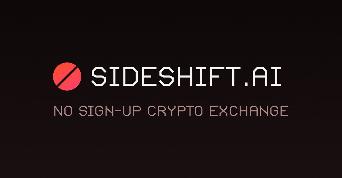 SideShift.ai - No Sign-Up Crypto Exchange