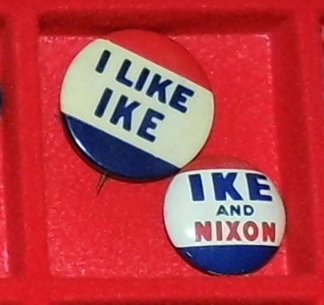 Eisenhower_Vintage_United_States_Political_Pinback_Buttons_(15032627145)
