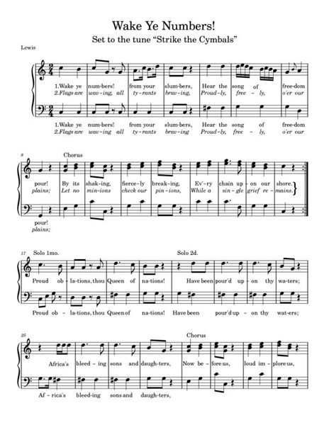 Wake Ye Numbers! JMF rev