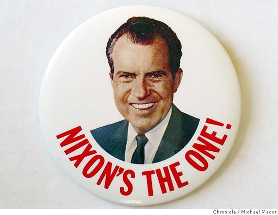 Nixon button