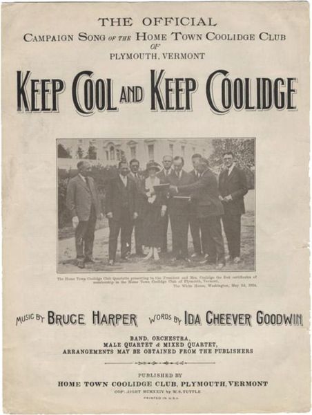Keep Cool with Coolidge (sheet music)
