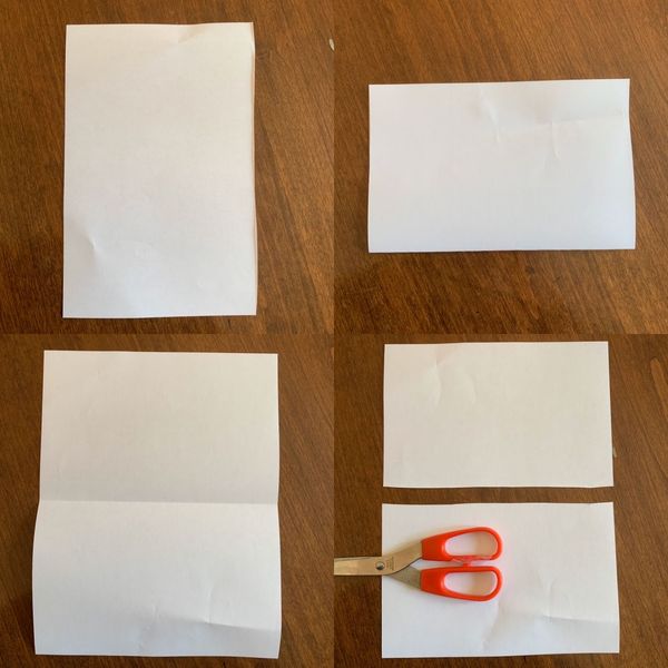Cut a paper in half