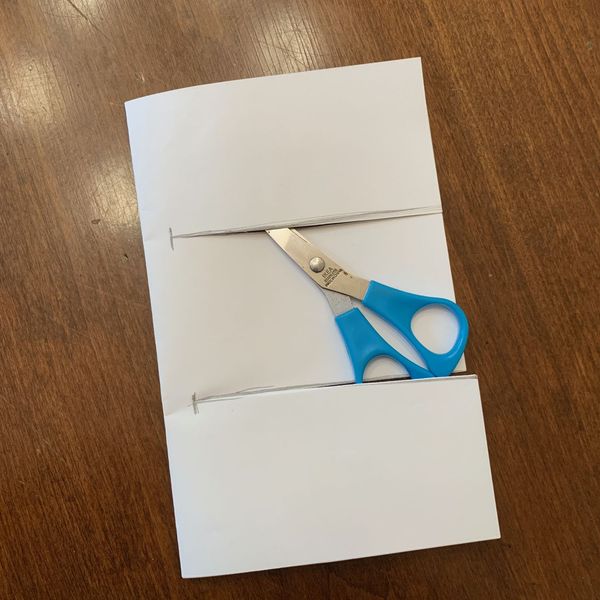 Cut the lines. (not too far)